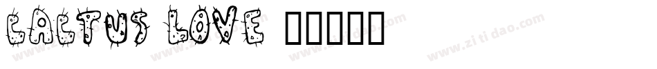 Cactus Love字体转换